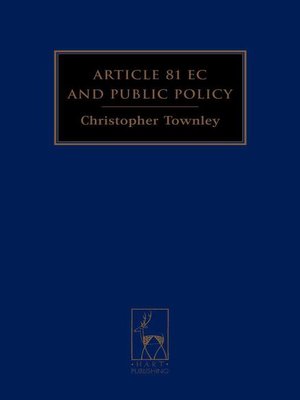 cover image of Article 81 EC and Public Policy